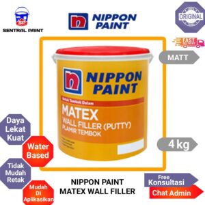 Nippon Paint Matex Plamir – Wall Filler Berkualitas untuk Dinding Halus