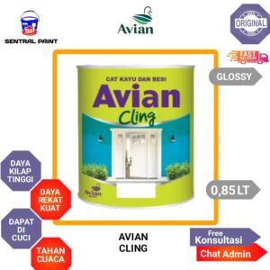 Avian Cling Cat Kayu dan Besi